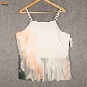 NWT Nine West Tank Top Multicolor Sleeveless Regular Fit Pullover Women's XL